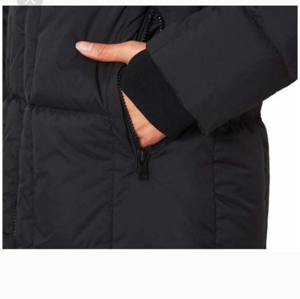 Mondetta Ladies Square Quilted Down Parka ~ BLACK - Picture 5 of 9